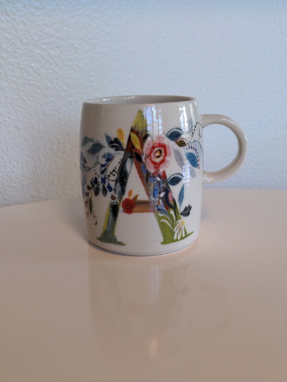 Anthropologie Starla M Halfmann 'A' Mug